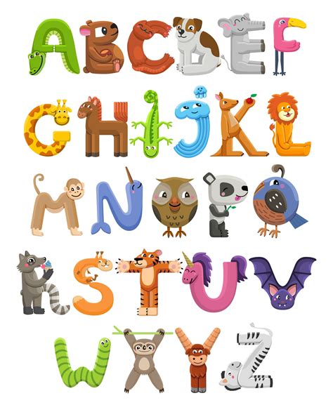 ABC Poster 16 x 20 Zoo animals nursery alphabet ABC wall | Etsy in 2020 ...