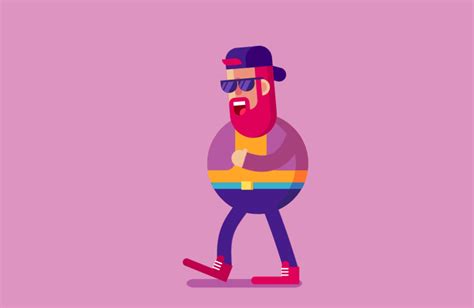 Animated GIF flat character (3) | GIFs :: Behance