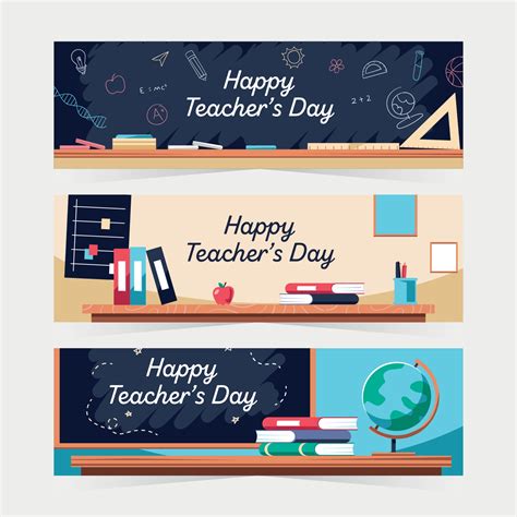 Teachers Day Banners 2206800 Vector Art at Vecteezy