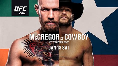 UFC 246 Live Stream: Watch McGregor vs Cowboy Cerrone Online