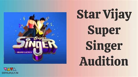 Star Vijay Super Singer Audition 2024 Season 9 Registration Online