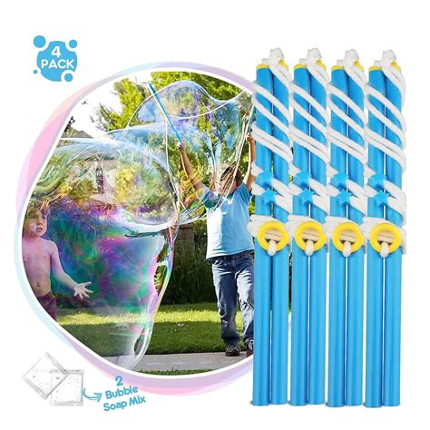 Wholesale 4 Pack Bubble Wand Set in 2021 | Bubble wands, Giant bubble ...