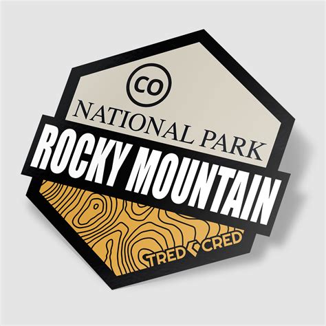 Sticker: Rocky Mountain National Park - Tred Cred