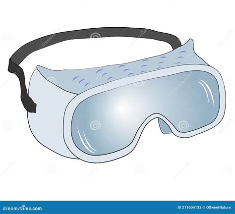 Safety Glasses for Science Laboratory Experiments Stock Vector ...