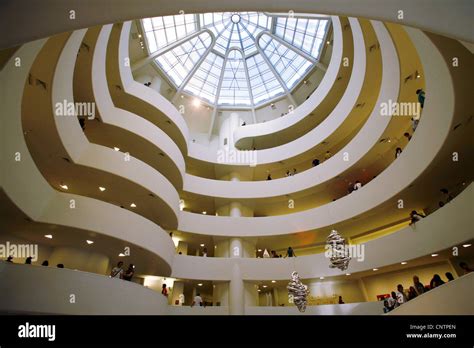 Solomon r. guggenheim museum interior hi-res stock photography and ...