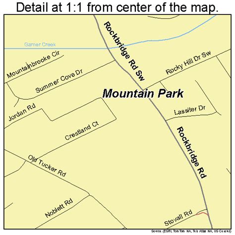 Mountain Park Georgia Street Map 1353186