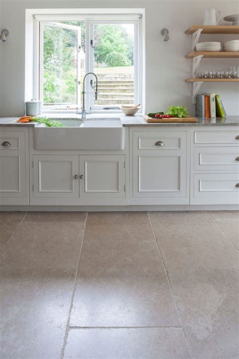 Dijon Tumbled Limestone In 2019 Ceramic Tile Floor Kitchen | Ceramic ...