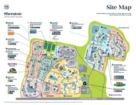 Sheraton Vistana Villas Resort Lake Buena Vista Map