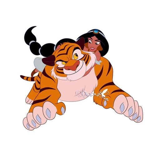 Walt Disney Fan Art - Princess Jasmine & Rajah - Walt Disney Characters ...