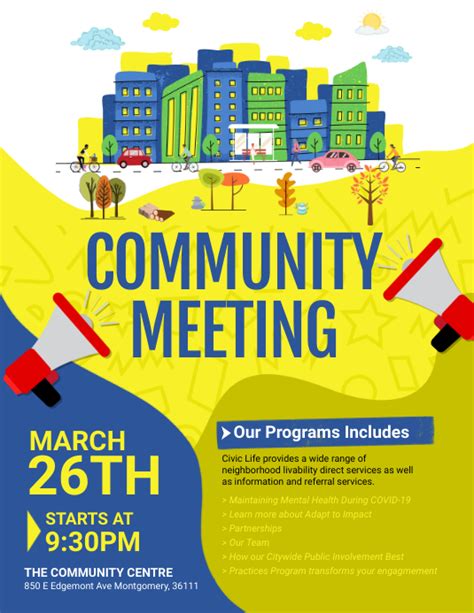 Community Meeting Flyer | PosterMyWall