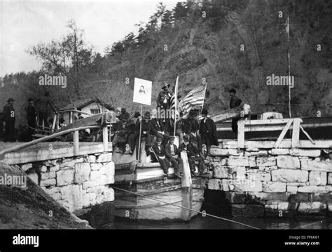 COXEY'S ARMY, 1894. /nCoxey's Army enters Washington, D.C. Carl Browne ...