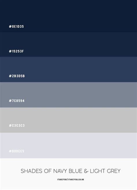 Navy Blue and Grey Bedroom Colour Scheme