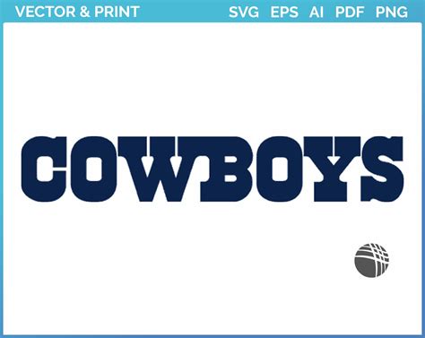 Dallas Cowboys - Wordmark Logo (1960) - Football Sports Vector SVG Logo ...