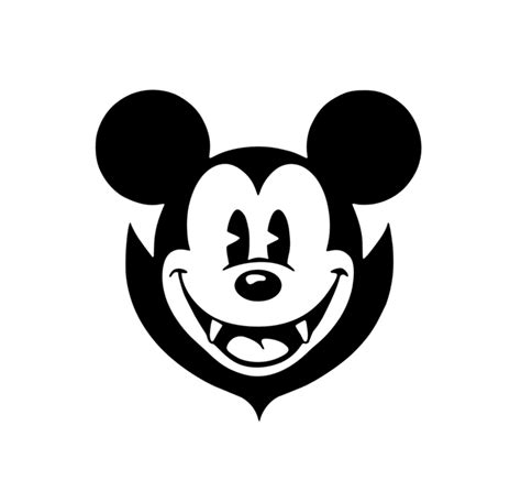 Mickey Mouse Vampire Stencil