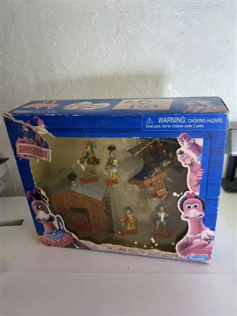 VINTAGE AARDMAN DREAMWORKS Chicken Run Playmates Play Set 6 Figurines ...