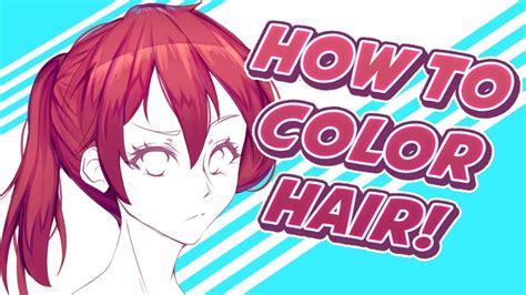 How To Shade Red Hair Anime Hair antennae two strands of anime hair ...