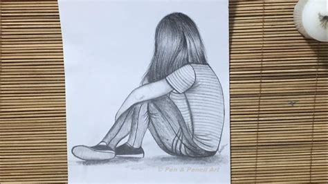 Pencil Drawings Of A Sad Girl