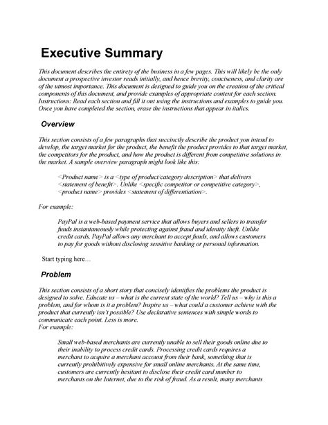 30+ Perfect Executive Summary Examples & Templates ᐅ TemplateLab