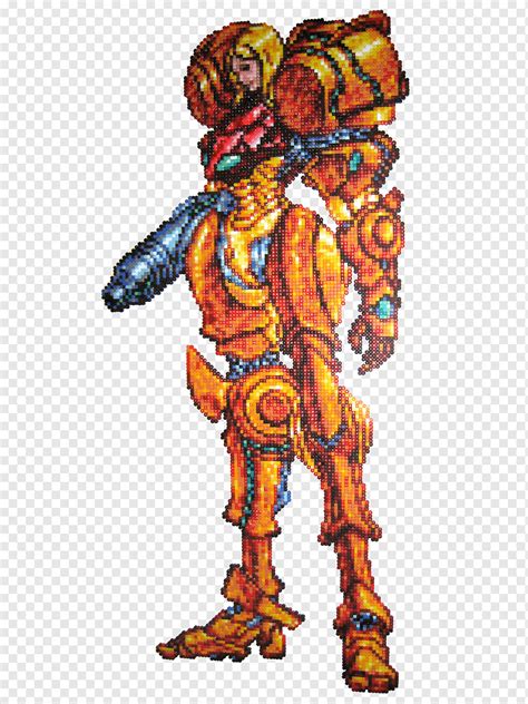 Metroid Prime Super Metroid Samus Aran Sprite Pixel art, sprite ...