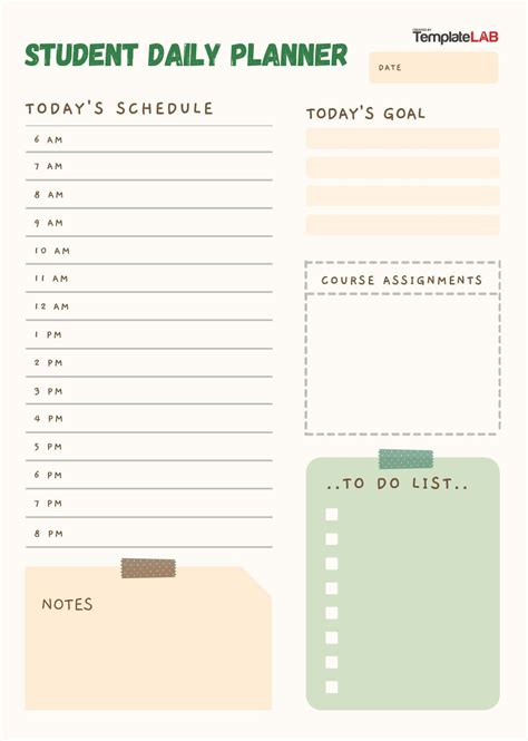 25 Printable Daily Planner Templates (FREE in Word/Excel/PDF)