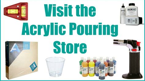 Where to buy acrylic pouring supplies - YouTube