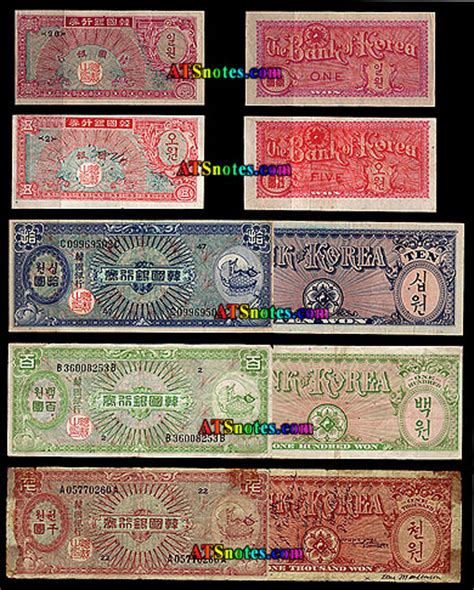 Korea South banknotes - South Korea paper money catalog and South ...