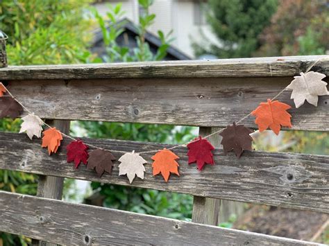 Fall Leaf Garland for Thanksgiving Mantle Decoration - Etsy