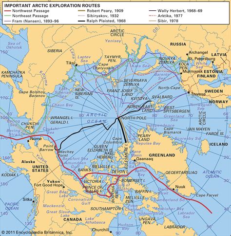 Arctic Sea Route Map