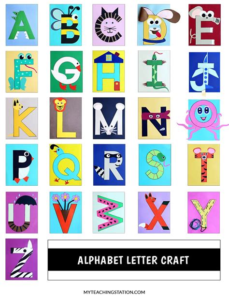 Alphabet Letter Crafts | Alphabet crafts preschool, Alphabet letter ...