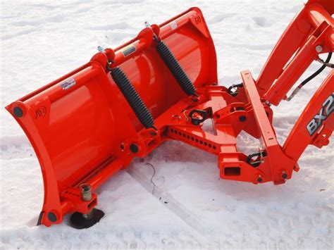 Quick attach snow plow attachments - BX - Kubota loader mounted plow ...