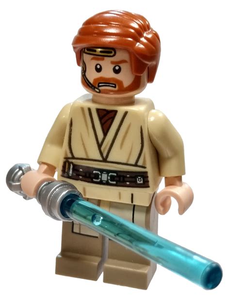 LEGO Star Wars Episode 3 Obi-Wan Kenobi Minifigure [Headset] [No ...