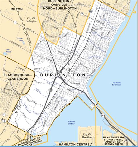 Burlington Route Map