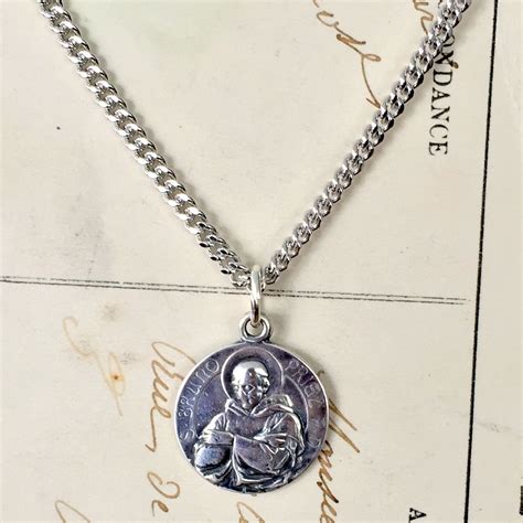 St Bruno Medal - Protection From Evil - Sterling Silver Antique Replica ...