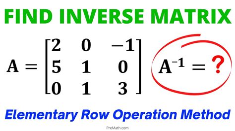 Inverse of a 3x3 Matrix Formula - Danna-well-Maddox