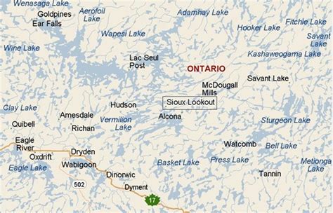 Sioux Lookout, Ontario area map & More