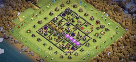 Best Base TH9 with Link, Hybrid Anti Everything - Town Hall Level 9 ...