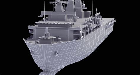 HMS Albion 3D Model $199 - .3dm .3ds .cob .dwg .fbx .flt .obj .wrl .x ...