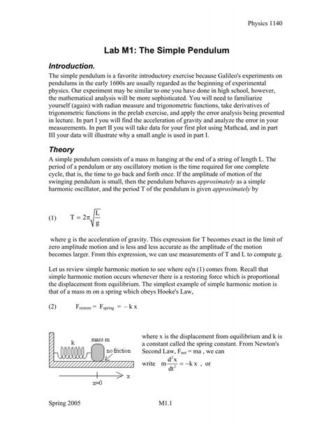 Simple Pendulum Experiment Report - Kiana-has-Mayer