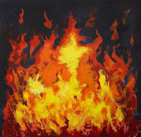 FIRE Painting by Kostas Korovilas | Saatchi Art