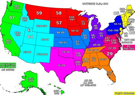 Zip Code Map Of United States - Viole Jesselyn