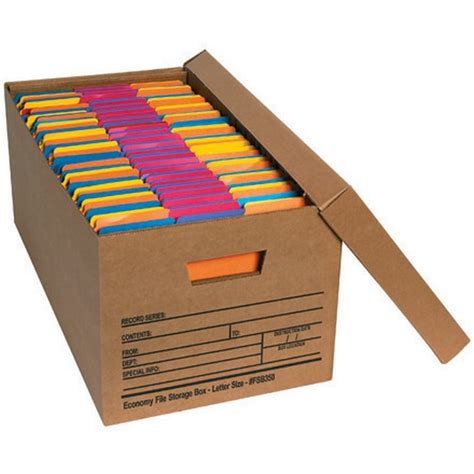 Letter Size Economy File Storage Boxes with Lids (Box of 12) - Walmart.com