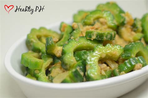 Ampalaya Guisado with Egg and Ground Pork | HeaRty.PH