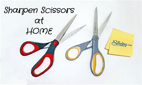 Sharpen Scissors at Home