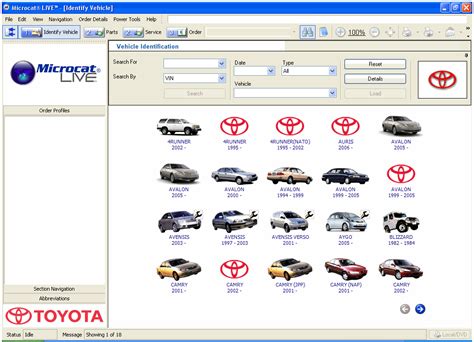 Toyota part number catalogue