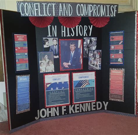 John F. Kennedy Tri board poster project. President poster project ...