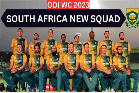 ICC World Cup South Africa Squad 2023 Players List, Captain, Match ...