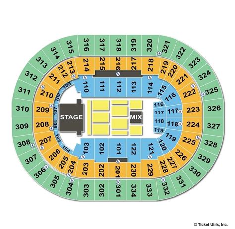 Moda Center Seating Map Concert | Elcho Table