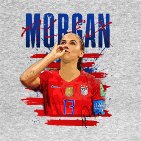 Alex Morgan Sipping Tea Celebration - Uswnt - T-Shirt | TeePublic