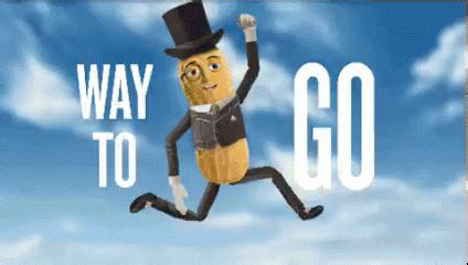 Mr Peanut GIF - MrPeanut WayToGo JumpForJoy - Discover & Share GIFs