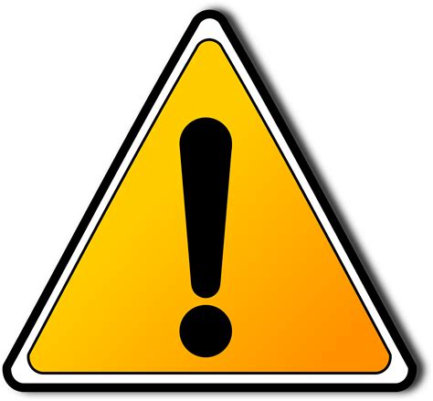 Warning Alert Icon Free PNG